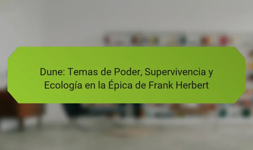 Dune: Temas de Poder, Supervivencia y Ecología en la Épica de Frank Herbert