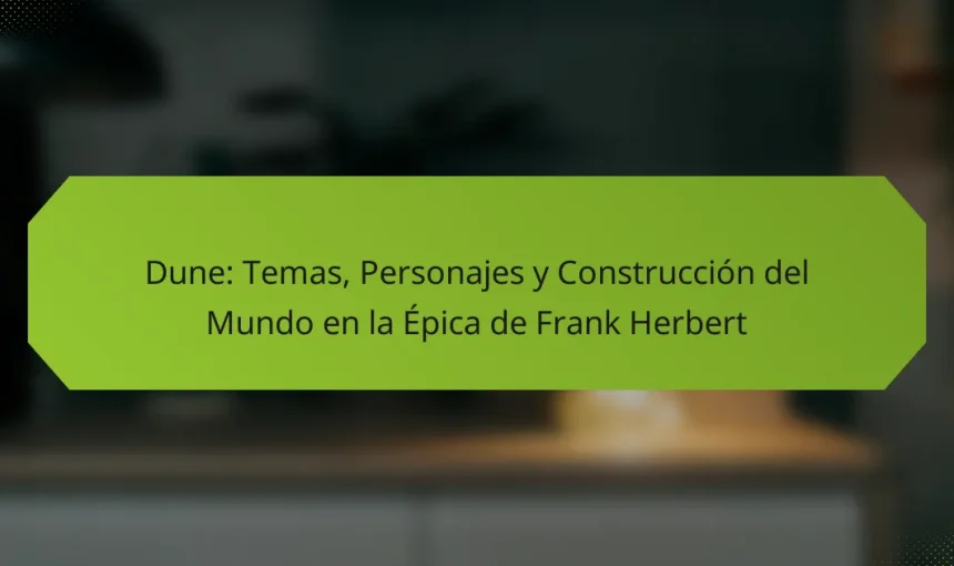 Dune: Temas, Personajes y Construcción del Mundo en la Épica de Frank Herbert