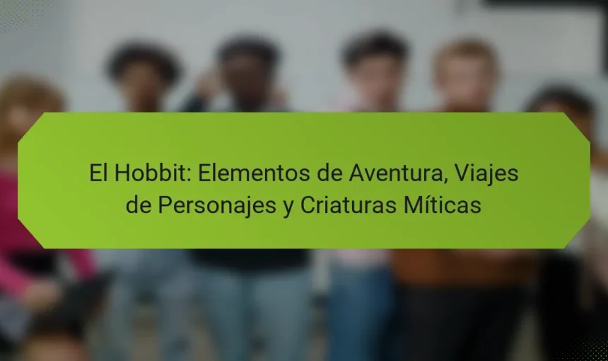 El Hobbit: Elementos de Aventura, Viajes de Personajes y Criaturas Míticas
