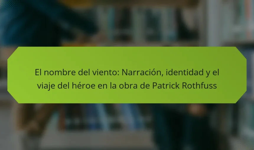 El nombre del viento: Narración, identidad y el viaje del héroe en la obra de Patrick Rothfuss